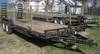 2004 LB tandem axle flatbed trailer 20 L x 7 W wood deck 2 dovetail Stake side pockets Tie down side...
