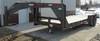 1999 Mongoose drop deck gooseneck trailer 20 L x 82 5 W deck 5 stake pockets per side 59 ramps 24 de...