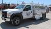 2008 Ford F550 XL Super Duty service truck 109,088 miles on odometer 6 4L V8 diesel engine Engine re...