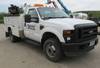 2008 Ford F350 XL Super Duty service truck 109,683 miles on odometer 6 4L V8 OHV 32V turbo diesel en...