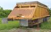1982 Ranch 27 belly dump trailer Spring suspension 285/75R24 5 tires GVWR 80,000 lbs Title distribut...