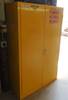 JustRite flammable liquid storage cabinet 45 gallon capacity 43 x 18 x 65 Fuel cans included Shippin...