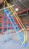 Vestil steel rolling warehouse ladder EZ Climb LAD 12 10 G EZ 12 step Grip strut Top step height 120...