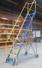 Vestil steel rolling warehouse ladder EZ Climb LAD 12 10 G EZ 12 step Grip strut Top step height 120...