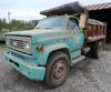 1974 Chevrolet C60 dump truck 85,707 miles on odometer V8 gas engine Five speed manual transmission ...