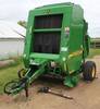 John Deere 467 round baler 4 x 6 bale capacity 540 PTO Mega wide pickup Monitor 12,916 bales Net wra...