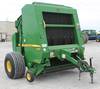 2008 John Deere 568 round baler Mega Wide pickup Twine tie and surface wrap 1000 PTO 5 bale width Hy...
