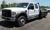 2008 Ford F550 XL Super Duty flatbed truck 56,105 miles on odometer 6 4L V8 turbo diesel engine Auto...