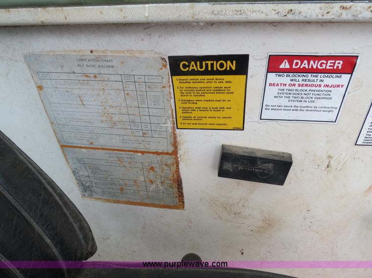 image for item B4783 1968 Bucyrus Erie 45C HydroCrane 30 ton hydraulic truck crane