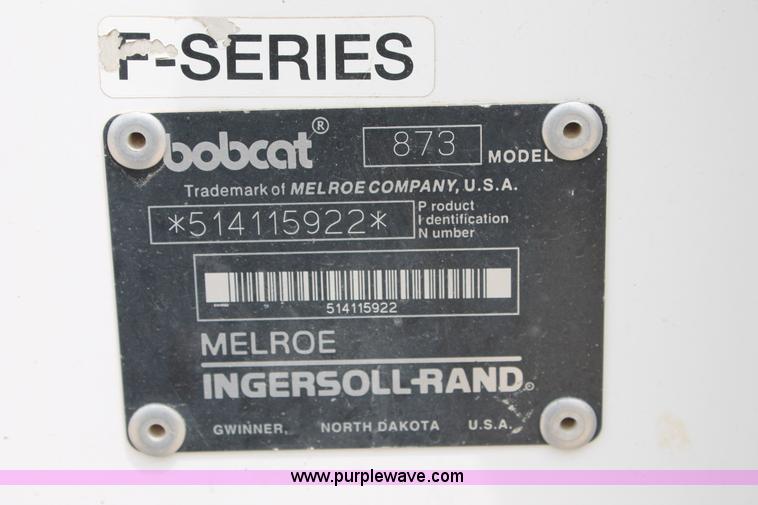 image for item G5731 1997 Bobcat 873 skid steer