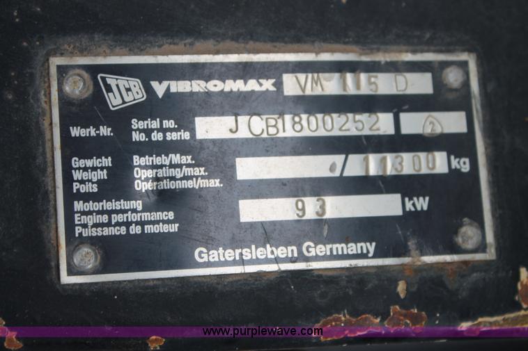 image for item G5733 JCB VM115 Vibromax roller