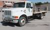 1998 International 4700 low profile dump bed semi truck 89,372 miles on odometer 6,079 hours on mete...