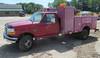1997 Ford F450 XLT Super Duty service truck 200,110 miles on odometer 7 3L V8 OHV 16V turbo diesel e...