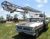 1972 Ford F250 flatbed ladder/boom truck 99,881 miles on odometer Eight cylinder gas engine Four spe...