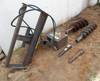 Lowe Manufacturing Co skid steer auger Model 1200 Quick connect hydraulics 2 12 bit extensions 10 W ...