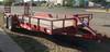 1997 YMS tandem axle trailer 218 L main wood deck 2 L dovetail 82 inside width 104 exterior width 50...