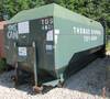 McClain Ez Pack roll off container 23 L x 8 W x 8 5 H 2 5 W rails 40 yard capacity Steel wheel kit S...