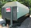 McClain Ez Pack roll off container 23 L x 8 W x 8 5 H 2 5 W rails 40 yard capacity Steel wheel kit S...