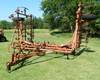 Allis Chalmers 1300 field cultivator 26 W 9 sweeps Noble spring harrows Hydraulic lift cylinder Ship...