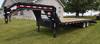 2007 PJ gooseneck trailer 20 L x 8 5 W deck 6 dove tail 3 ramps 5 L x 21 W 25 overall length Spring ...