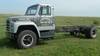 1979 International truck cab and chassis 74,352 miles on odometer Eight cylinder gas engine Five spe...