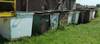 18 assorted metal dumpsters Dents and rust Missing lids Shipping quotes available City of Hoisingt...