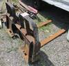 Skid steer forks Universal mount Walk through style 42 L x 4 W forks Manual width adjustment Shippin...