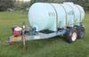 1,000 gallon liquid nurse trailer Poly tank Honda GX160 5 5 HP gas engine Pacer pump 2 plumbing Shut...