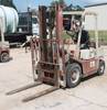 Nissan Datsun 4000 forklift 6,331 hours on meter Model PF02 Type G Four cylinder gas engine ROPS can...