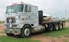 1982 International Eagle cab over tri axle flatbed truck 152,631 miles on odometer Diesel engine Eat...