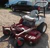 Ex Mark Lazer Z ZTR lawn mower 1,171 hours on meter 5 W cut Kohler OHV gas engine Vinyl seat Damaged...