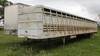 1976 Wilson straight load cattle trailer 53 L x 96 W Three compartments Wood floor Adjustable axles ...