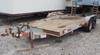 1996 Cronkite double axle trailer 16 L 80 between fenders 4 ramps Pintle hitch Surge brakes 225/75R1...