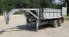 2000 HDMD dump trailer 8 x 13 x 28 side board Rubber floor mat Manual rollover tarp Hydraulic raise ...
