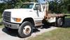 1996 Ford F800 flatbed truck 109,323 miles on odometer Cummins 5 9L six cylinder diesel engine 210 H...