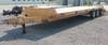 2000 Belshe T 4 flatbed trailer 29 L x 94 5 W 24 L deck 5 dovetail Wood floor Steel dovetail 2 fold ...