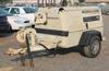 1997 Ingersoll Rand P175WJD mobile compressor 293 hours on meter John Deere three cylinder diesel en...