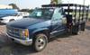 1998 Chevrolet Cheyenne 3500 flatbed truck 65,145 miles on odometer 6 5L V8 OHV 16V turbo diesel eng...