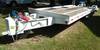 2002 Kiefer equipment trailer 19 L x 8 W deck 5 L x 19 W ramps D ring tie downs Air brakes ABS Pintl...