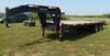 2005 Hay Van gooseneck trailer 20 L 5 L dovetail 5 L fold down ramps Wood deck Side slots for rails ...