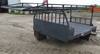 Shop built steel utility truck bed 114 L x 93 W over wheels Rear lights Rear bumper Tailgate Over ca...
