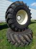 2 Michelin Mega X BIB 800/65R32 tires 10 lug wheels Approximately 100 hours on tires 2259 8000 Road...