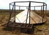 Custom built grain bin hopper bottom 15 W diameter Stored upside down to keep it from holding water ...