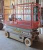 Skyjack 3220 scissor lift 223 hours on meter 7 L platform 10 L when extended 800 lb platform capacit...
