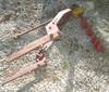International Fast Hitch post hole auger 540 PTO 43 L x 8 diameter auger bit Replaceable cutters Las...