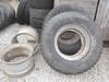 Assorted tires and wheels 4 Dayton wheels Fit 425/65R22 5 and 385/65R22 5 tires 2 Firestone 16 5 22...