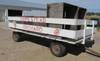 Shop built hay wagon 191 L x 96 W 28 H sidewalls Wood deck 4 bulk fruit boxes Wood construction 4 x ...