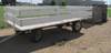 Shop built hay wagon 191 L x 96 W 28 H sidewalls Wood deck 4 bulk fruit boxes Wood construction 4 x ...