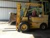 U S Army ACP60B pneumatic rubber tire forklift 1,357 hours on meter Six cylinder gas engine 18 three...