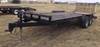 2003 Paris tandem axle trailer 20 L x 83 W 4 L dovetail Wood deck 4 L x 81 W expanded metal ramp Sta...
